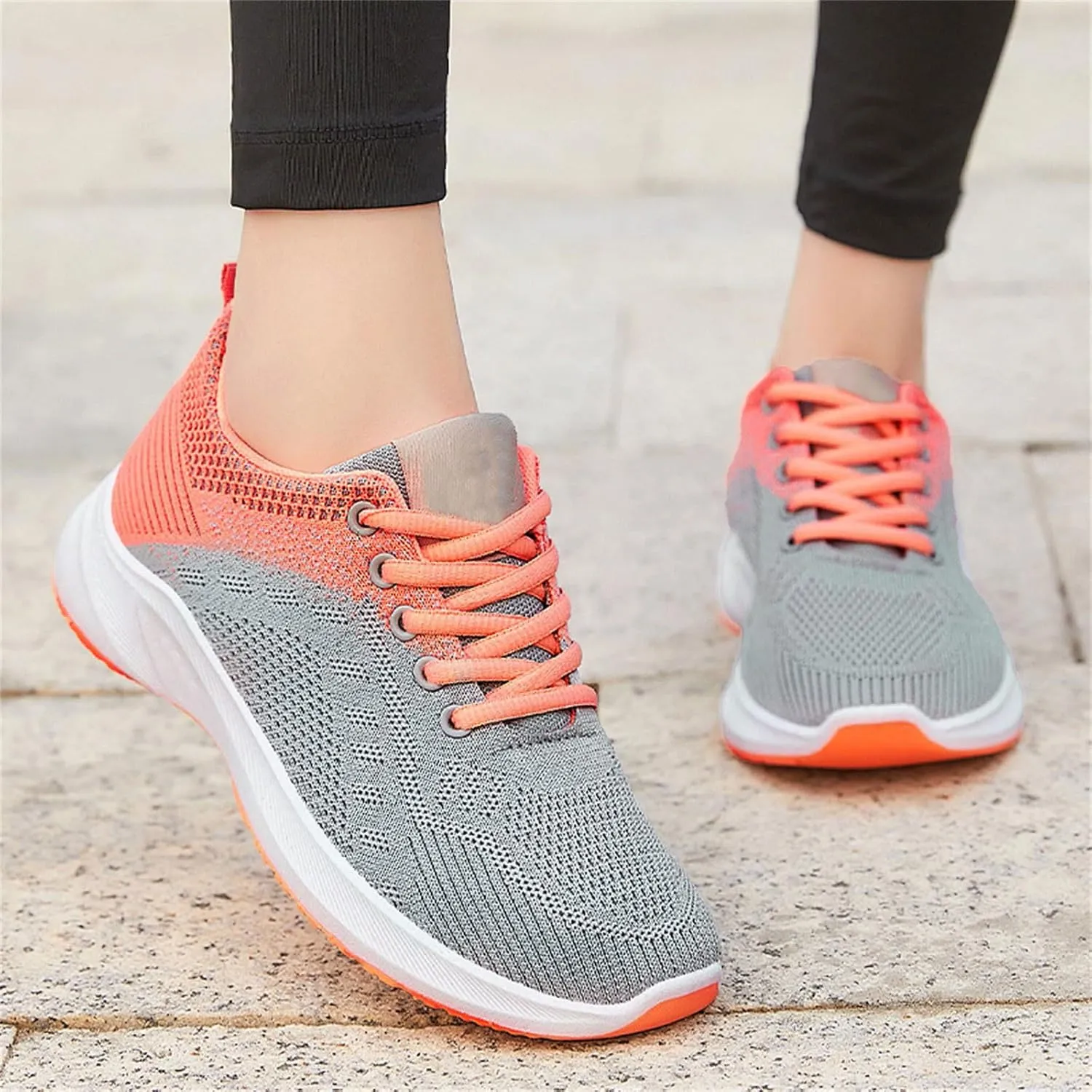 ZWRXW Sneakers for Women Men Air Cushion Running Shoes Breathable Lightweight Tennis Walking Shoes Comfortable Casual Fashion Sneakers for Gym Work Travel